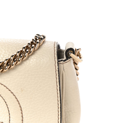 Gucci Pebbled Calfskin Small Soho Flap Crossbody Off White 17 of 21