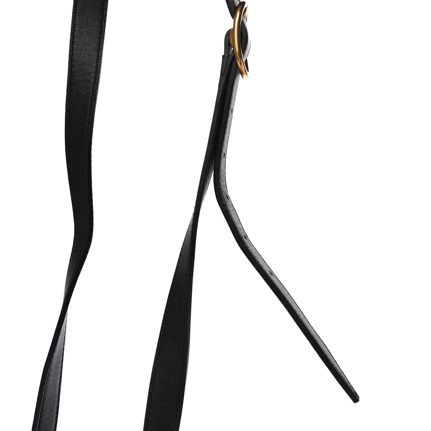 Calfskin Monochrome Small Supervee Crossbody Bag Black