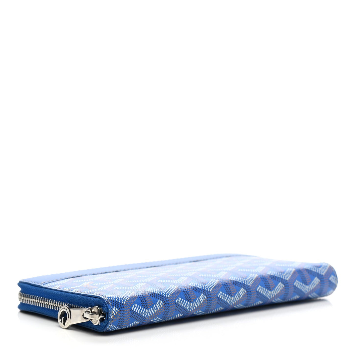 Goyardine Matignon Zip Around GM Wallet Blue