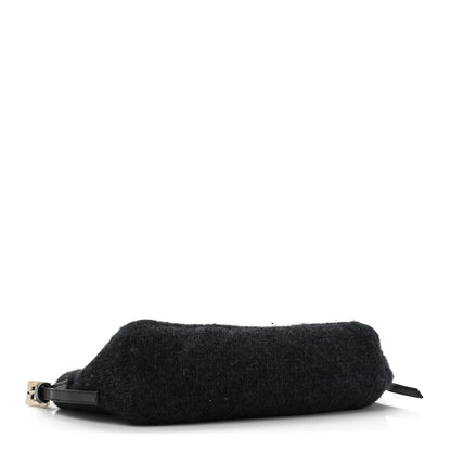Fendi Wool Pochette Black Blue 4 of 12