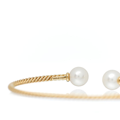 David Yurman 18K Yellow Gold Pearl 8.5mm Solari Bracelet 4 of 4