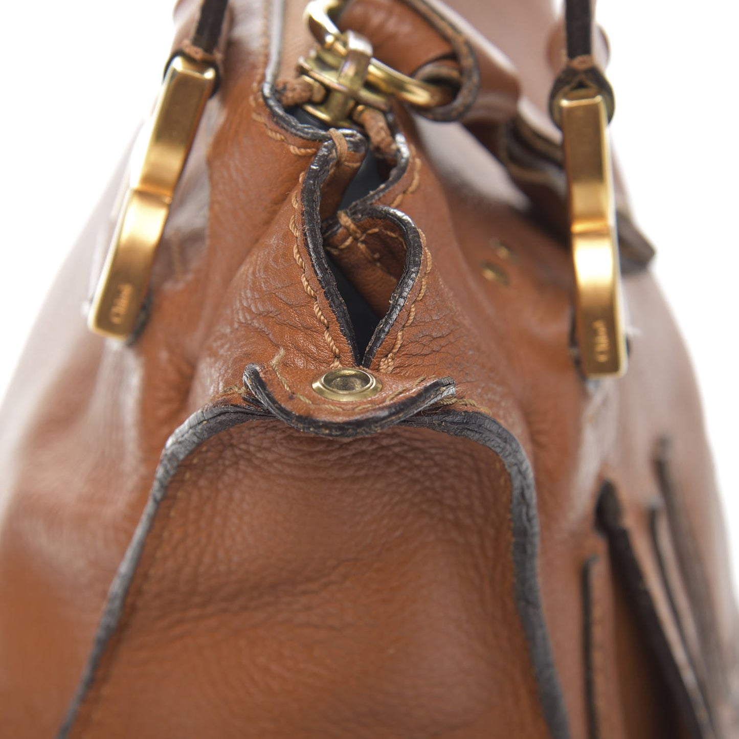 Calfskin Medium Marcie Satchel Tan