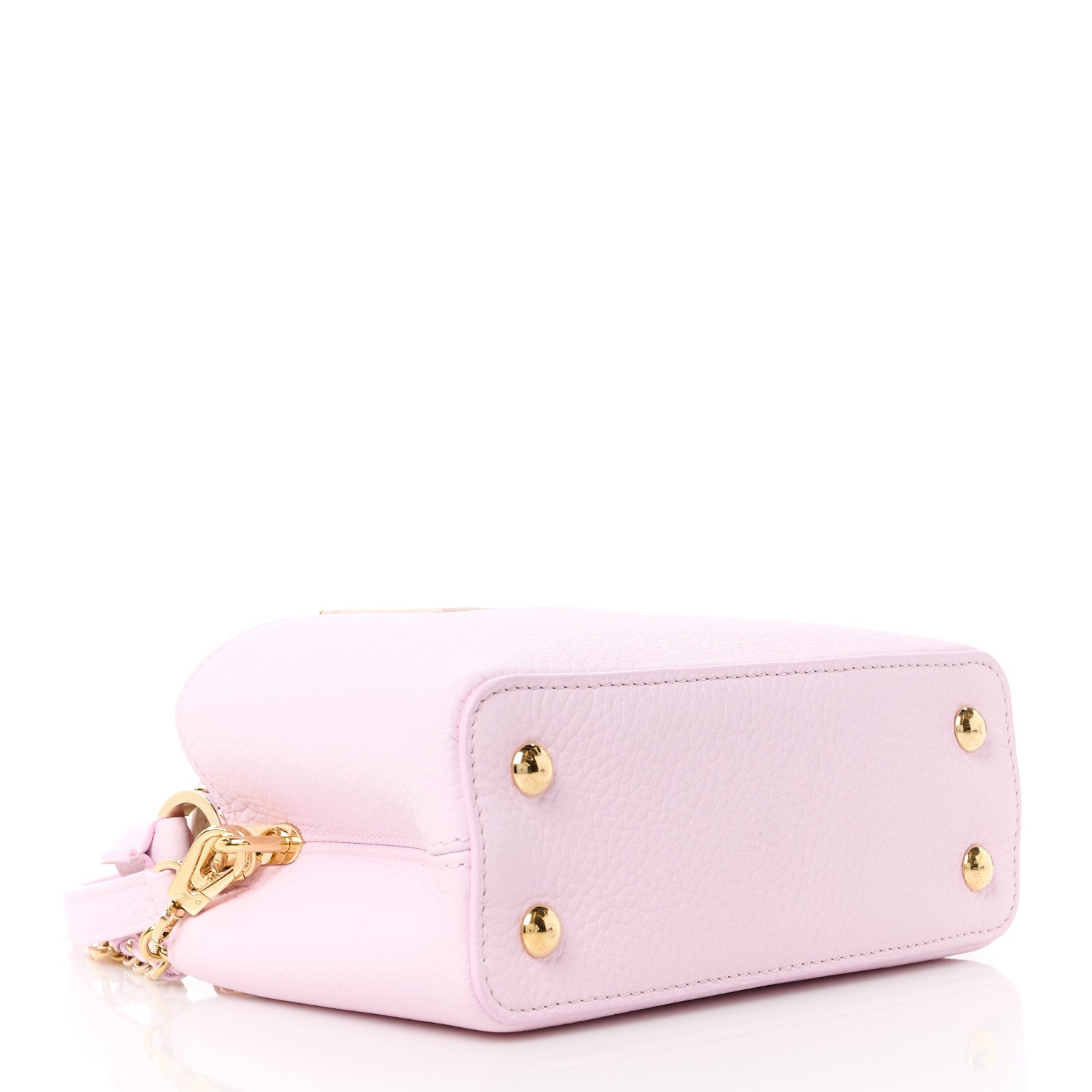 Louis Vuitton Taurillon Lovelock Chain Capucines Mini Marshmallow 4 of 9