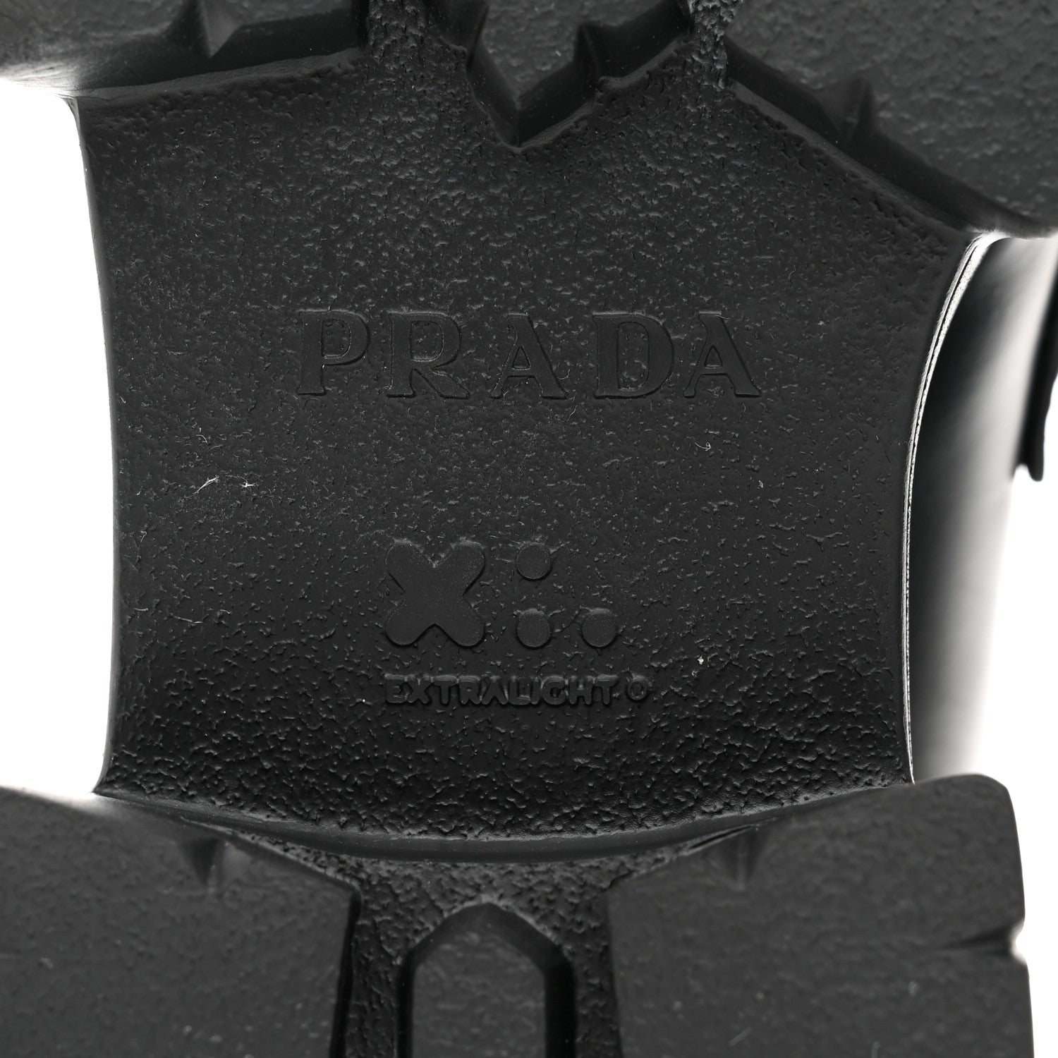 Prada Spazzolato Rois Metal Triangle Logo Mens Monolith 60mm Loafers 6 Black 8 of 8