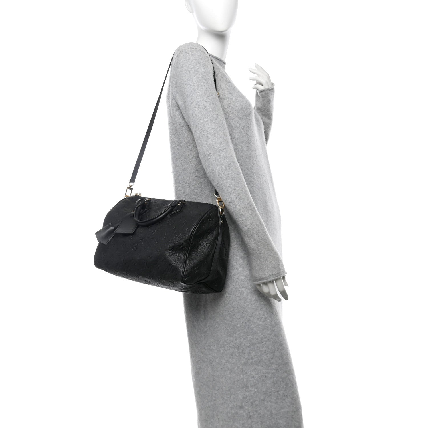 Louis Vuitton Empreinte Monogram Speedy Soft 30 Black 2 of 9