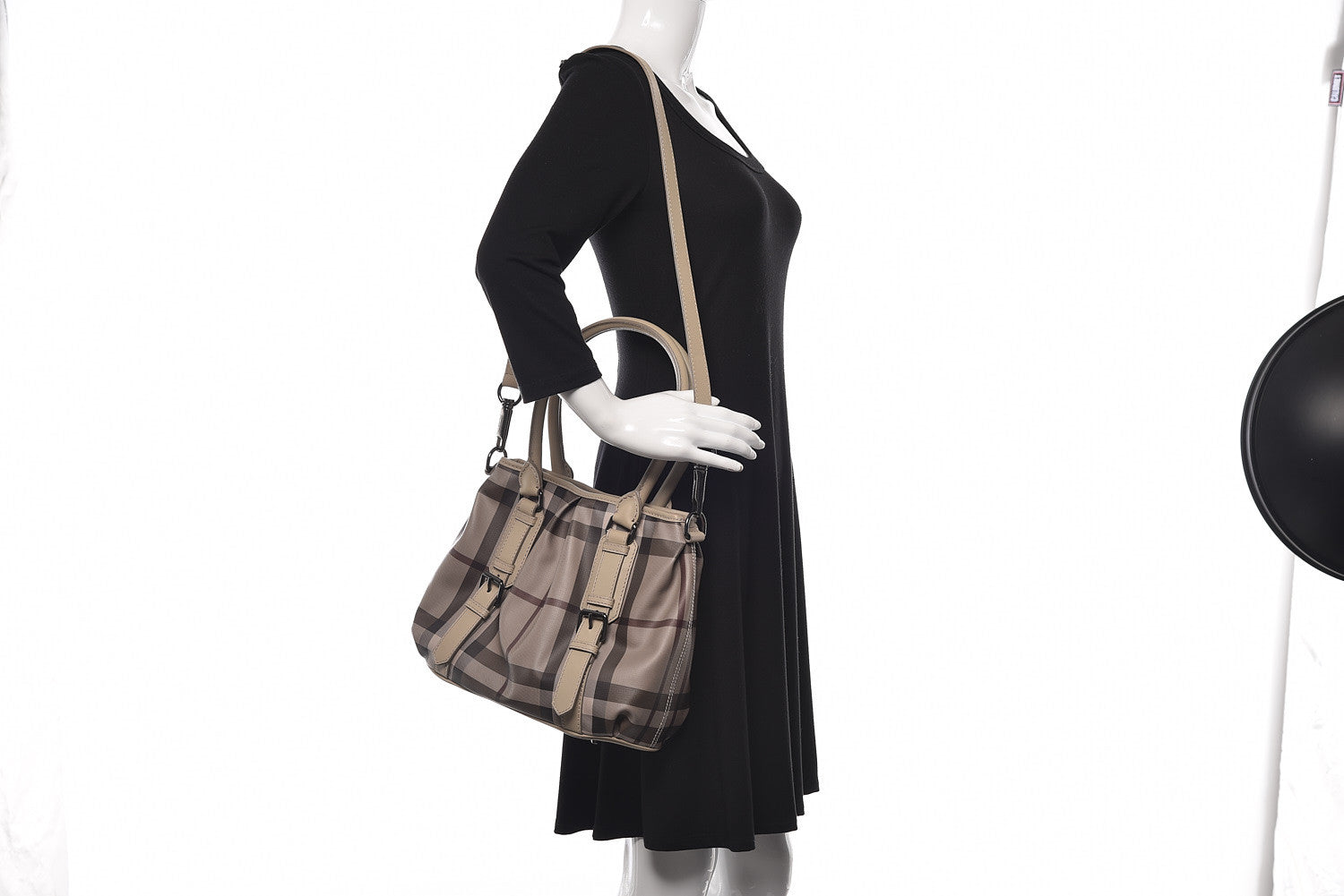 Burberry Smoked Check Small Northfield Tote Trench 2 of 10