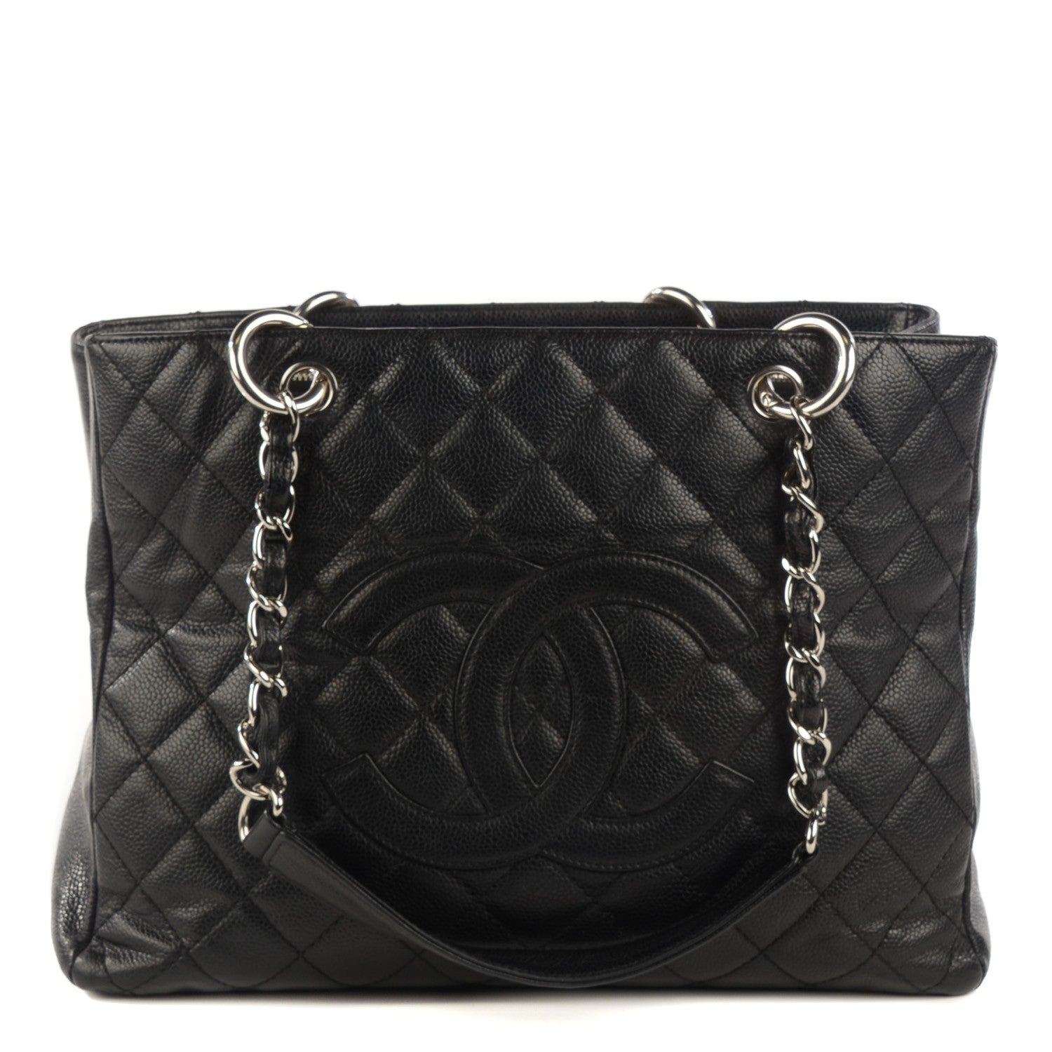 Chanel Caviar Quilted Grand Shopping Tote GST Black 1 of 9