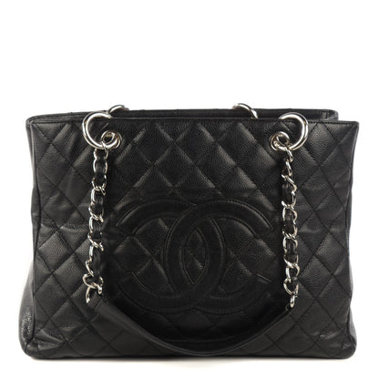 Chanel Caviar Quilted Grand Shopping Tote GST Black 1 of 9