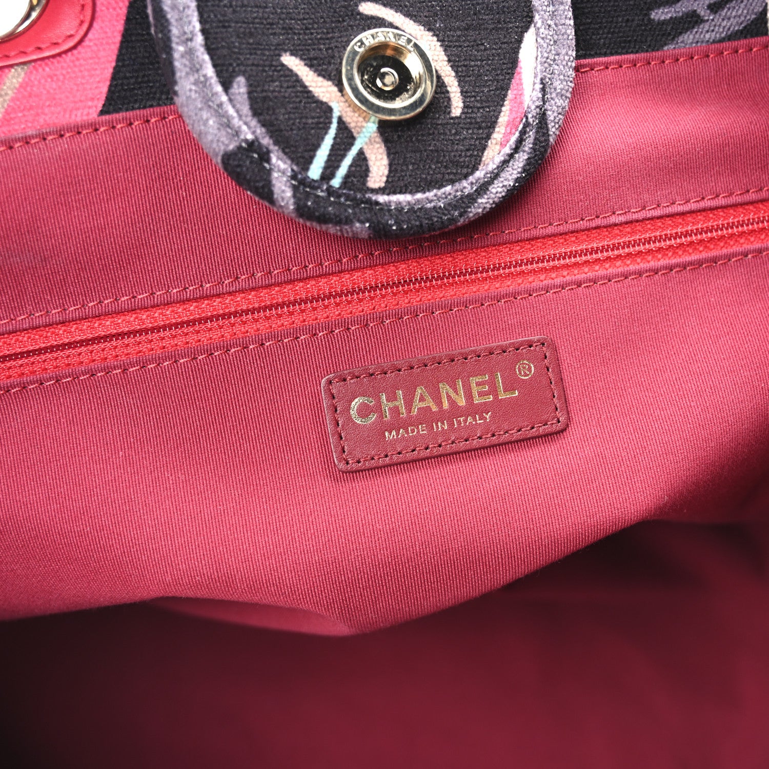 Chanel Velvet Calfskin Medium Deauville Tote Pink Multicolor 7 of 11
