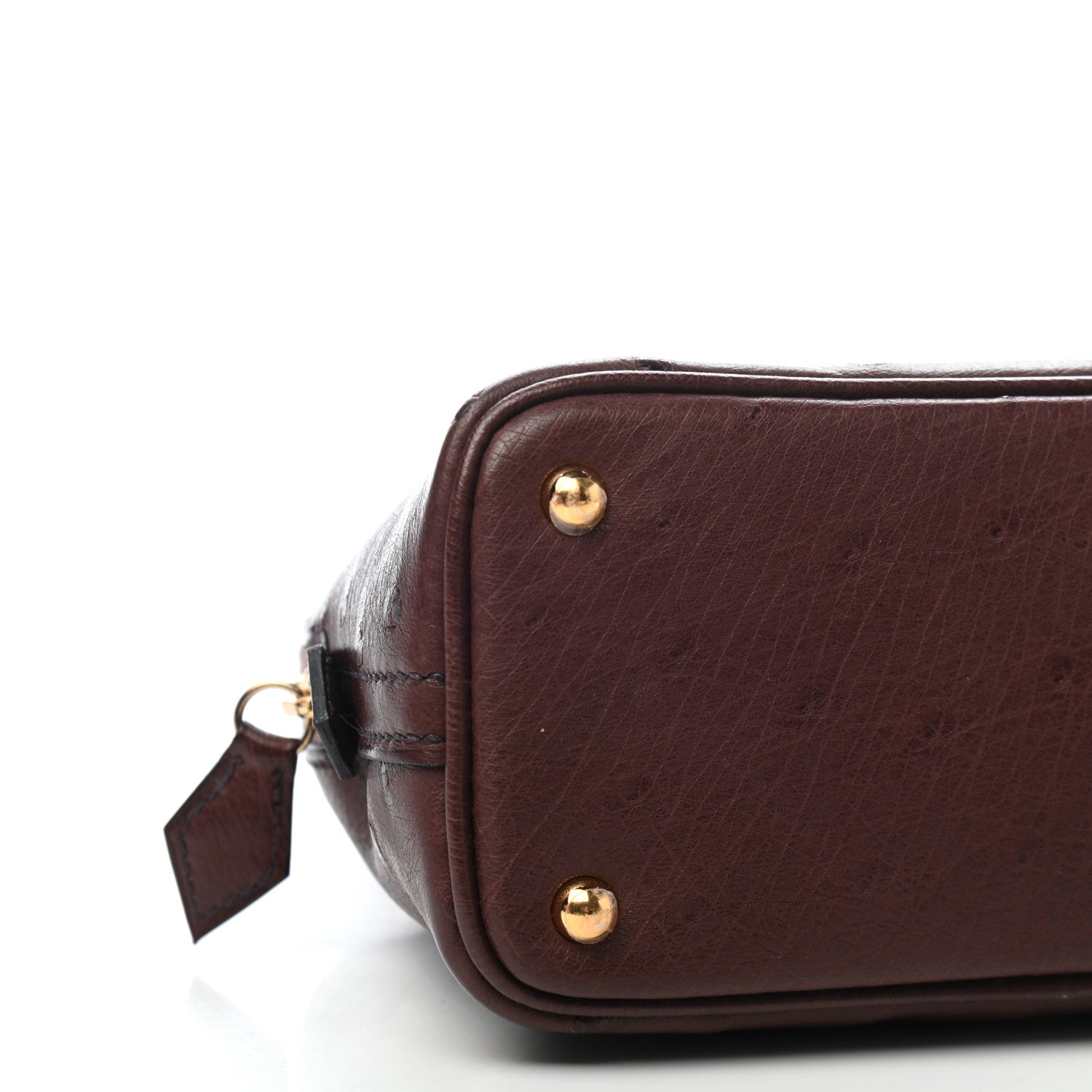 Hermes Ostrich Bolide Mini 1923 Rouge Sellier 8 of 9