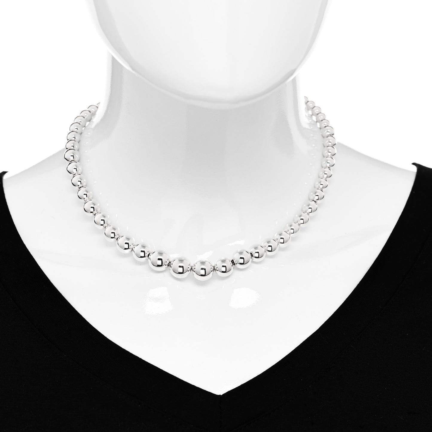 Sterling Silver HardWear Graduated Ball Necklace