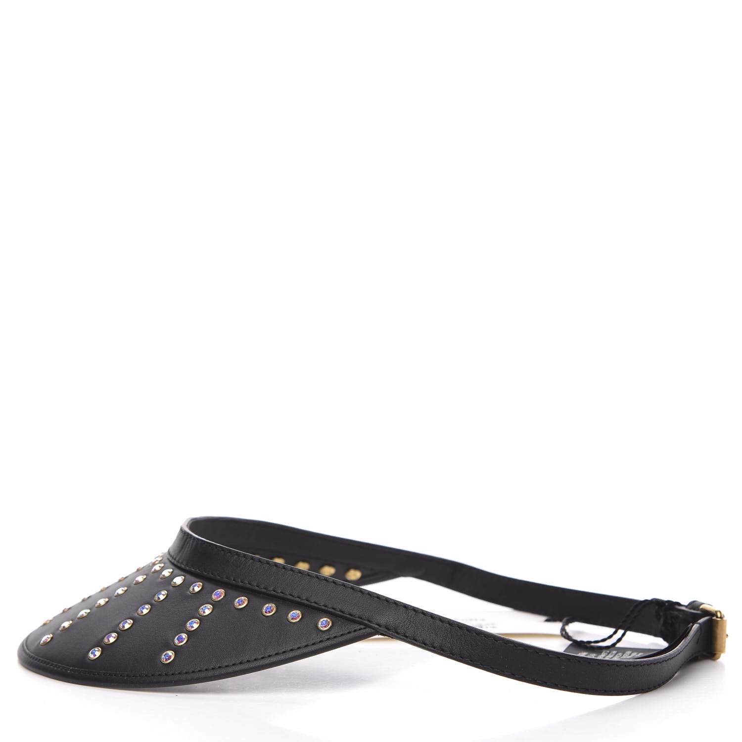 Gucci Lambskin Strass Sun Visor M Black 3 of 5