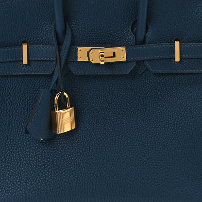 Hermes Togo Birkin 25 Bleu de Prusse 8 of 12