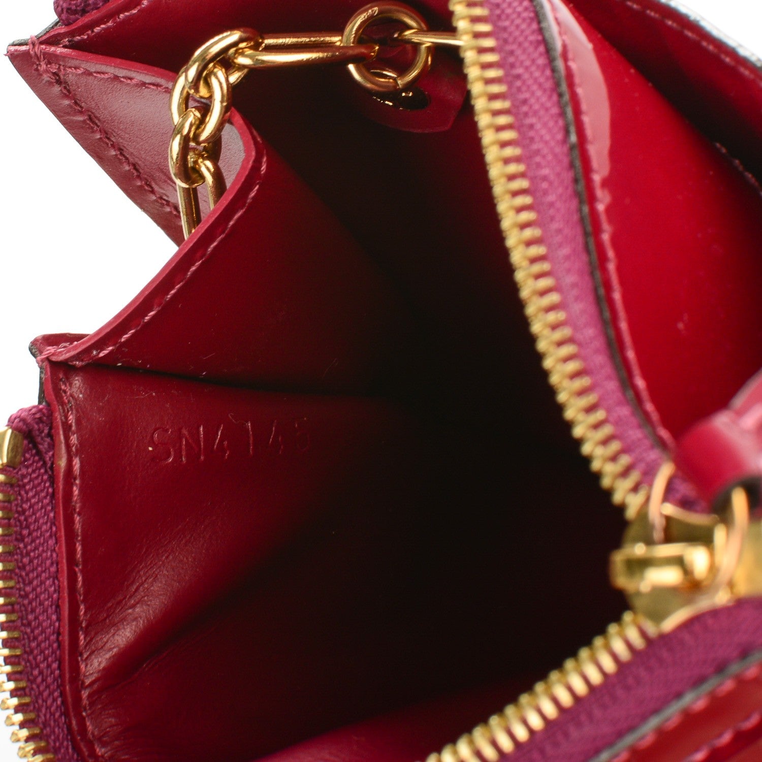 Louis Vuitton Vernis Key Pouch Magenta 7 of 7