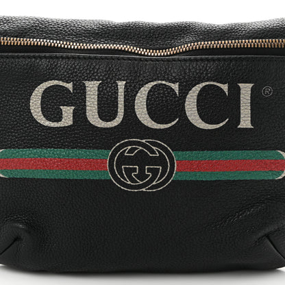 Gucci Grained Calfskin Logo Belt Bag Black 8 of 11
