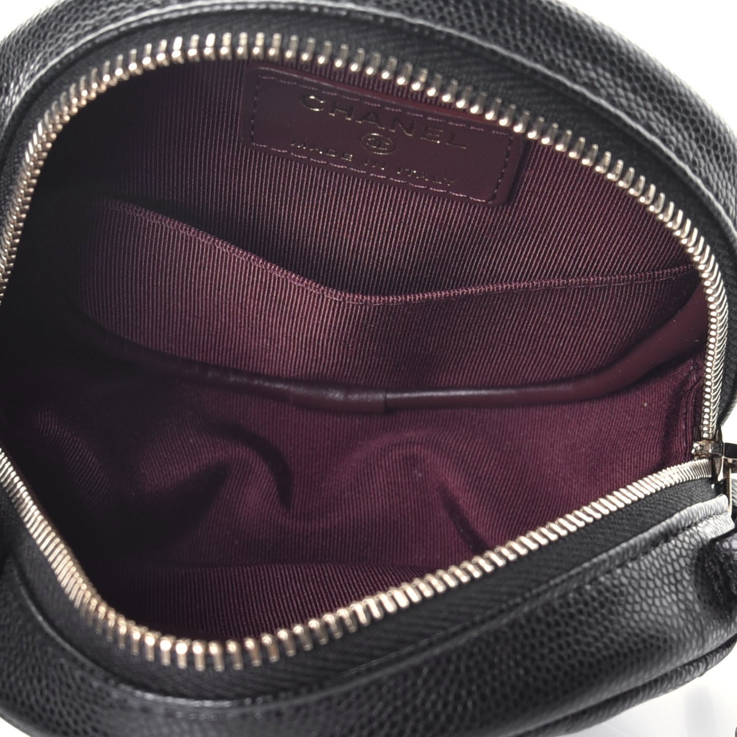 Chanel Caviar Quilted Round Clutch With Chain Black 5 of 9