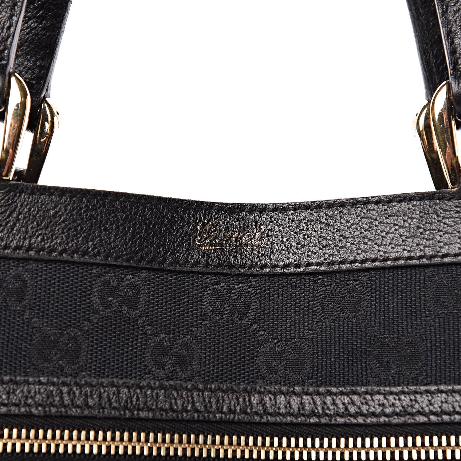 Gucci Monogram Abbey D Ring Tote Black 8 of 13