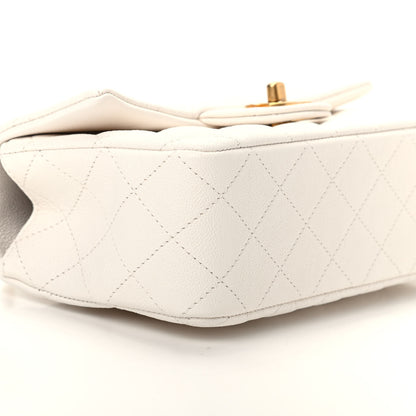 Chanel Caviar Quilted Mini Top Handle Rectangular Flap White 6 of 10