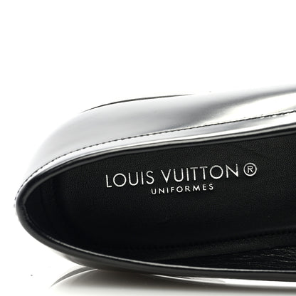 Louis Vuitton Glazed Calfskin Chess Flat Loafer 39 7 of 8