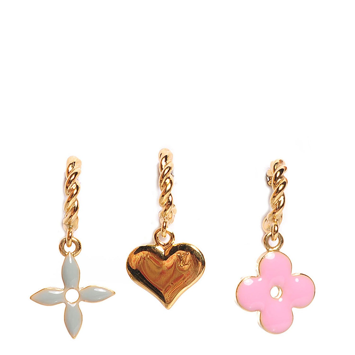 Louis Vuitton Sweet Monogram Earrings Gold 1 of 3