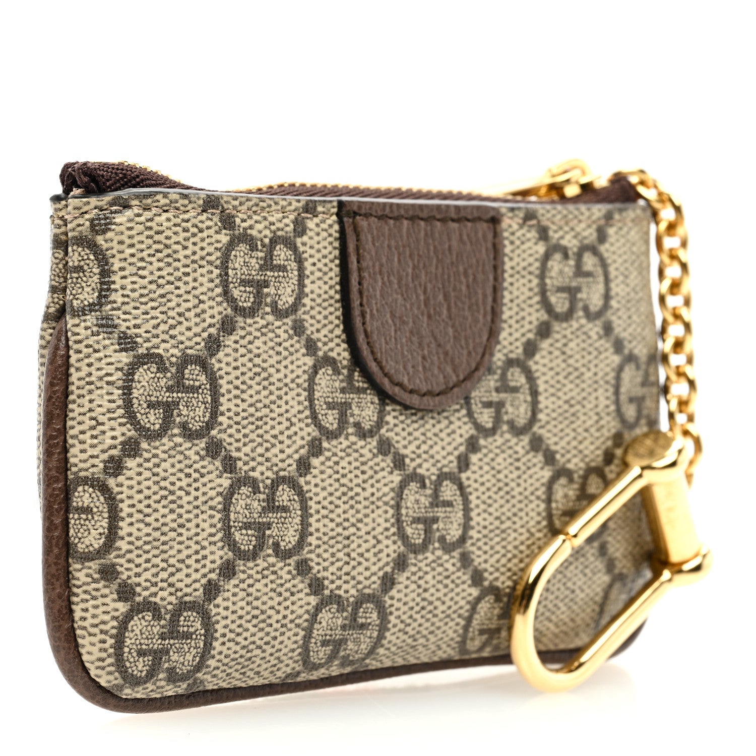 Gucci GG Supreme Monogram Web Ophidia Key Case Beige New Acero 3 of 7