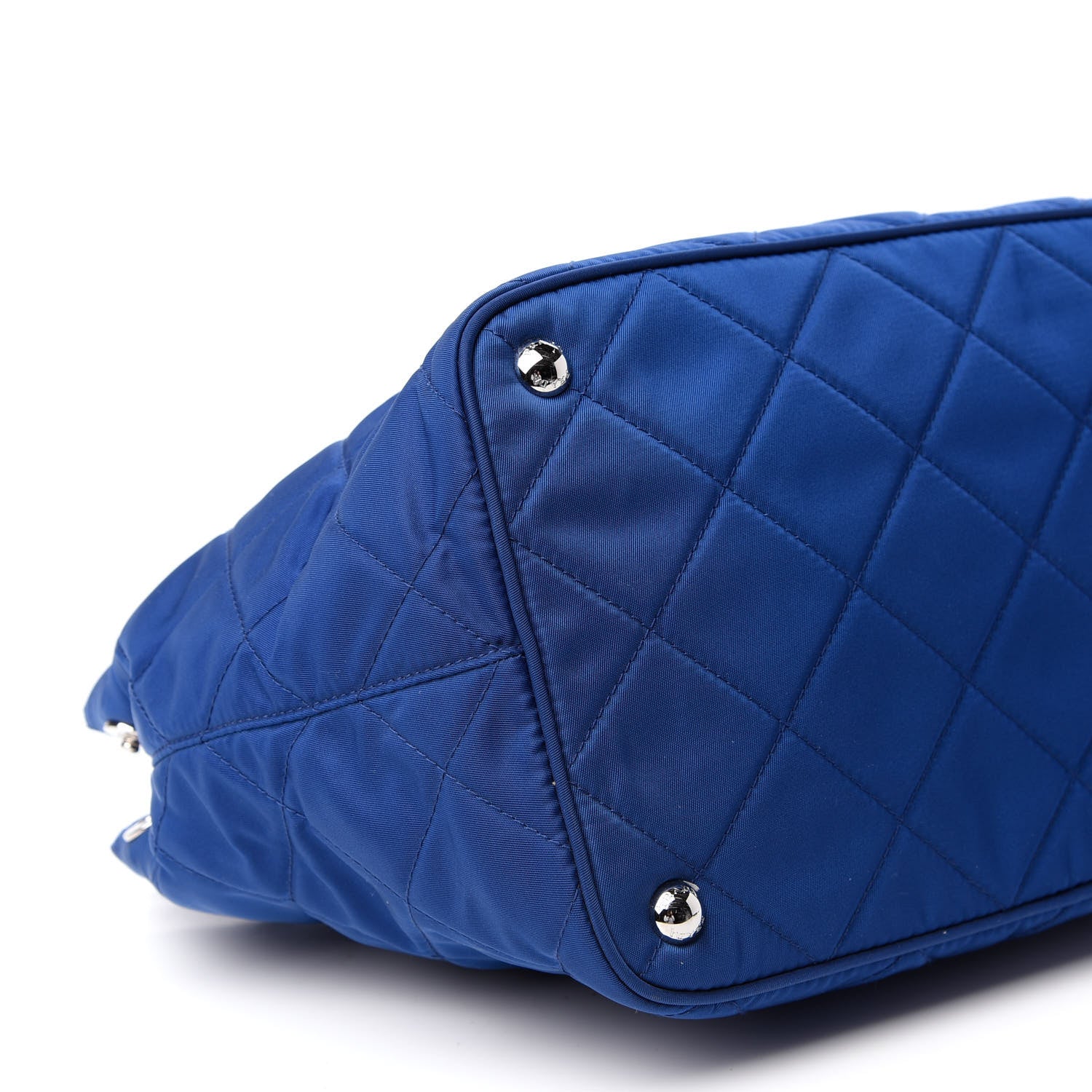 Prada Nylon Tessuto Impuntu Quilted Tote Bluette 8 of 9