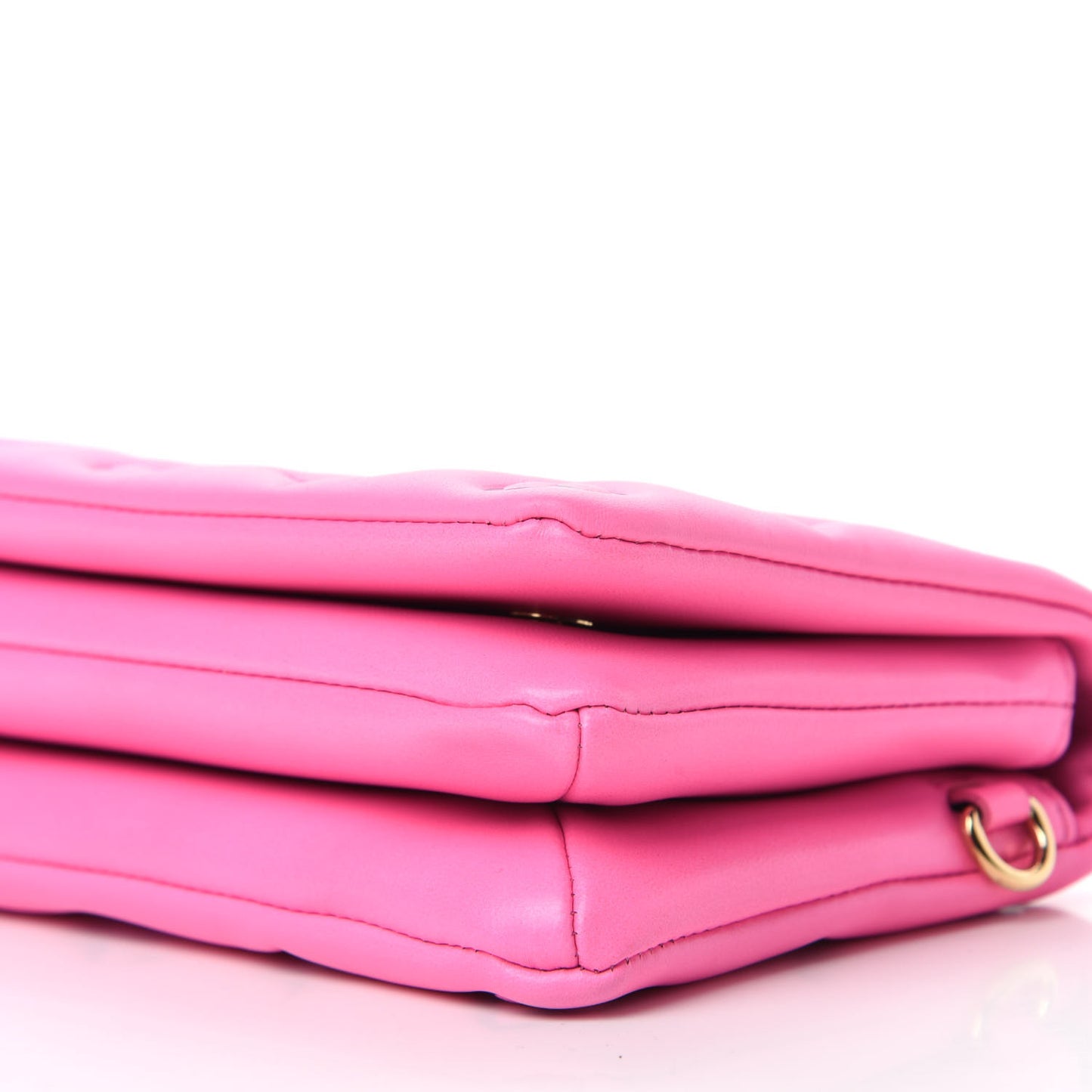 Lambskin Embossed Monogram Vuittamins Pochette Coussin Rose Violet