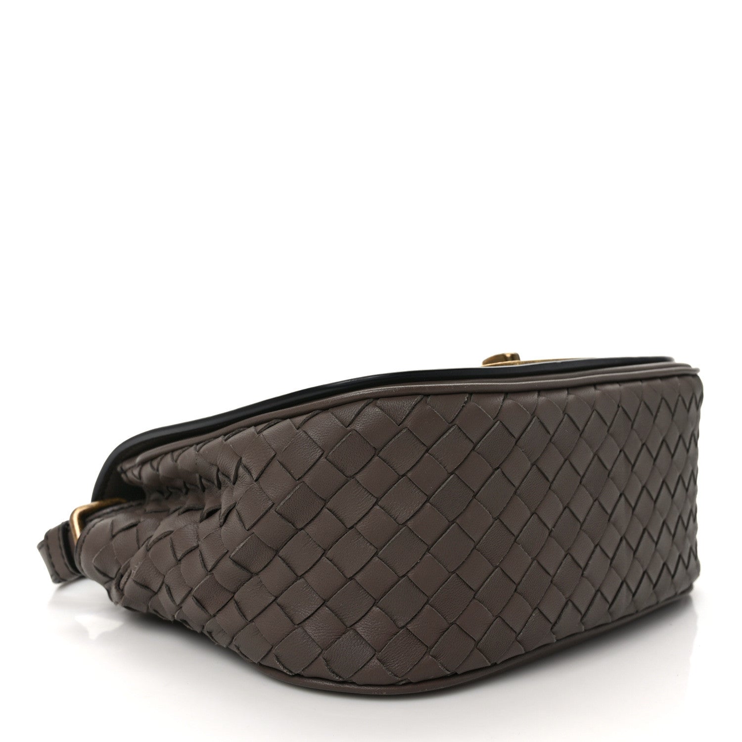 Bottega Veneta Nappa Intrecciato BV Luna Shoulder Bag New Steel 4 of 9