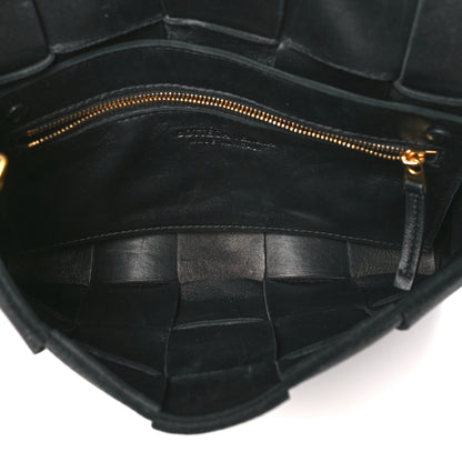 Bottega Veneta Grained Calfskin Maxi Intrecciato Cassette Crossbody Bag Black 5 of 10