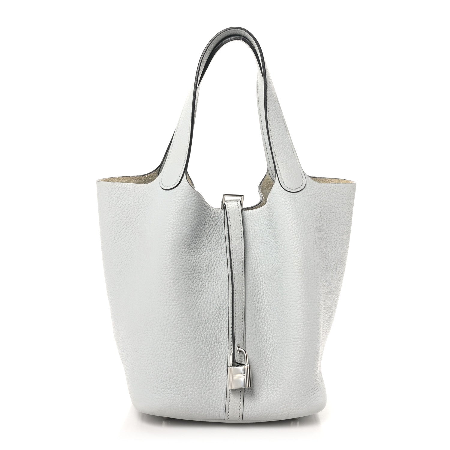 Hermes Taurillon Clemence Picotin Lock 22 MM Bleu Pale 1 of 13