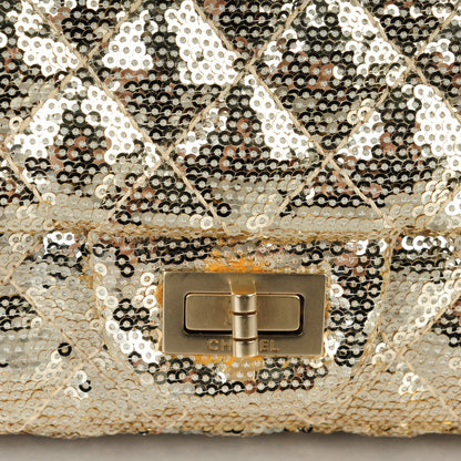 Chanel Sequin Small Reissue Messenger Flap Gold 6 of 9