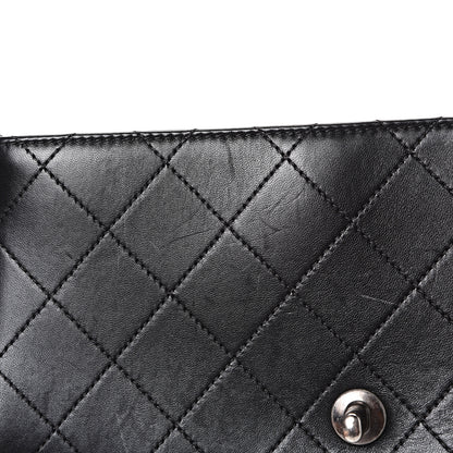 Chanel Shiny Lambskin Quilted Around The Corner Flap Black 12 of 14