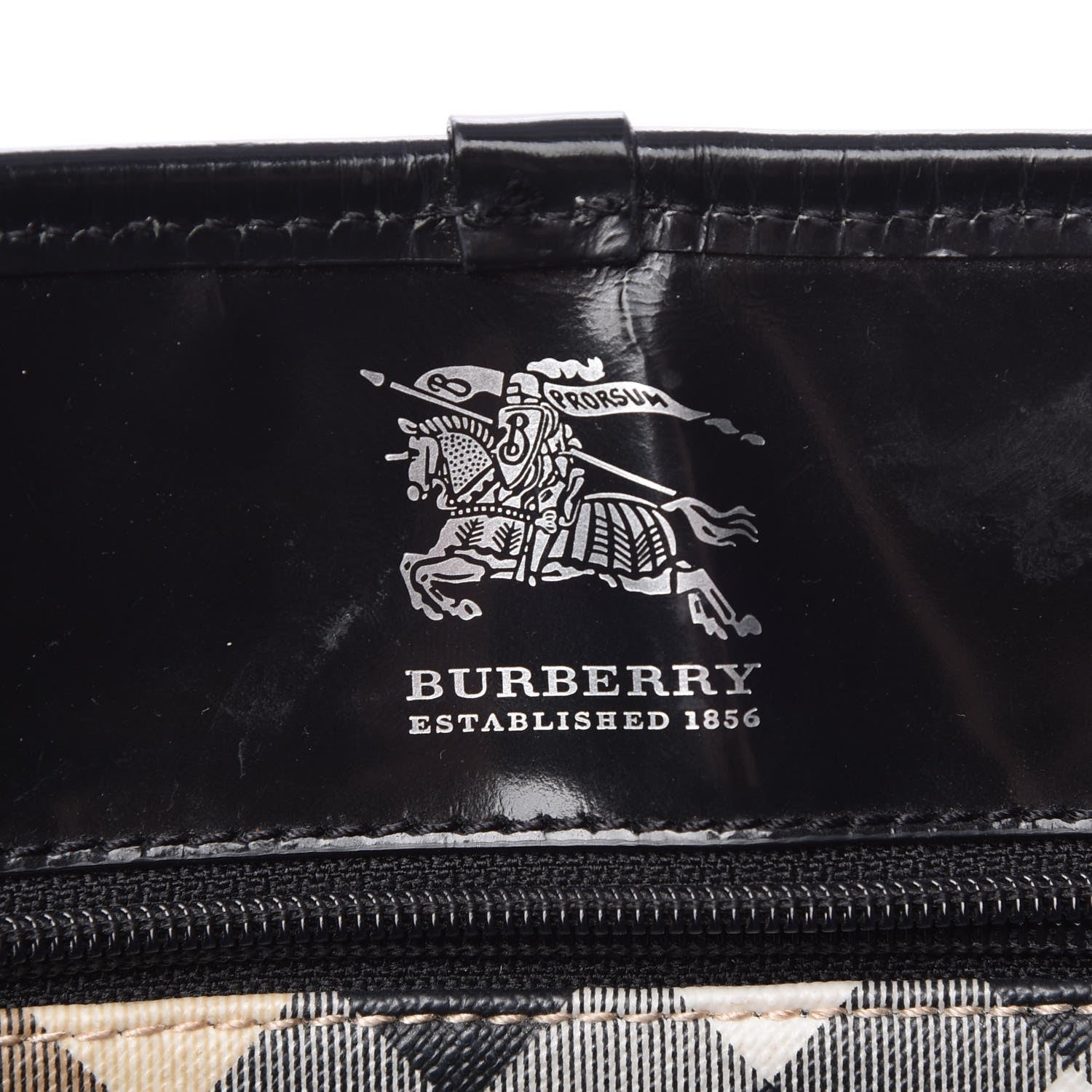 Burberry Nova Check Large Nickie Tote Black 6 of 17