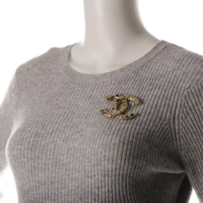 Chanel Crystal Pearl CC Brooch Gold Multicolor 2 of 4