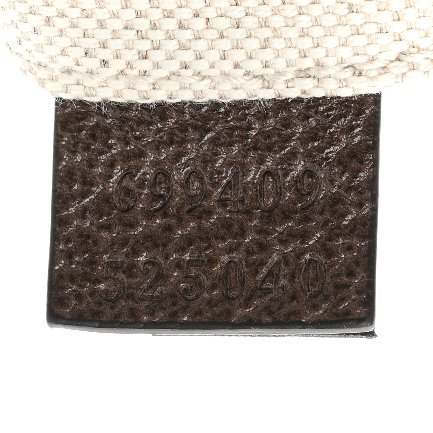 GG Supreme Monogram Textured Calfskin Web Small Attache Shoulder Bag Beige Ebony New Acero