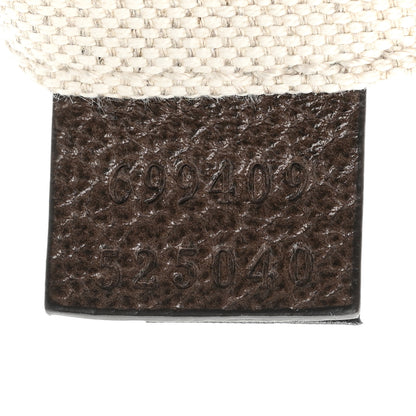 Gucci GG Supreme Monogram Textured Calfskin Web Small Attache Shoulder Bag Beige Ebony New Acero 7 of 9