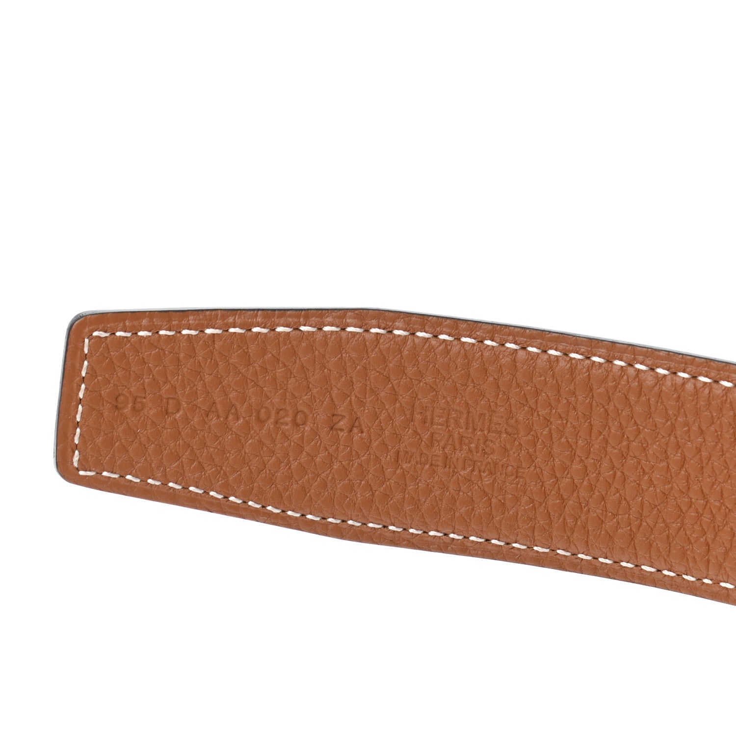 Hermes Box Togo 32mm Belt Strap 95 Black Gold 5 of 6