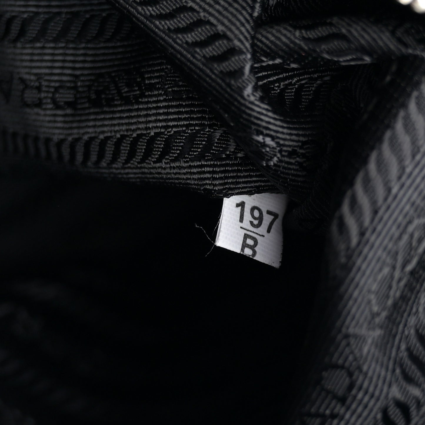 Nylon Tessuto Impuntu Quilted Shoulder Bag Black