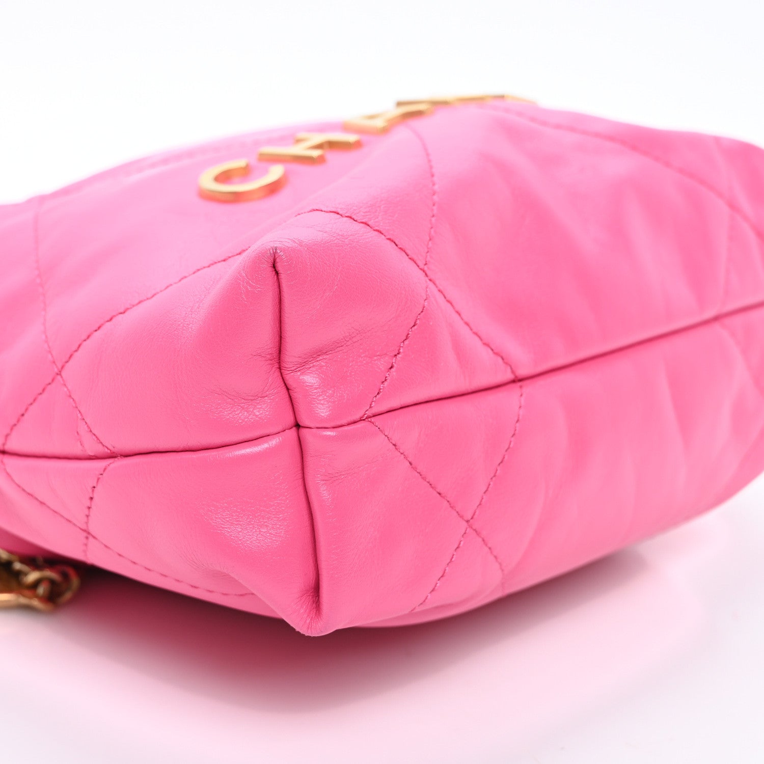 Chanel Shiny Calfskin Quilted Mini Chanel 22 Pink 9 of 10