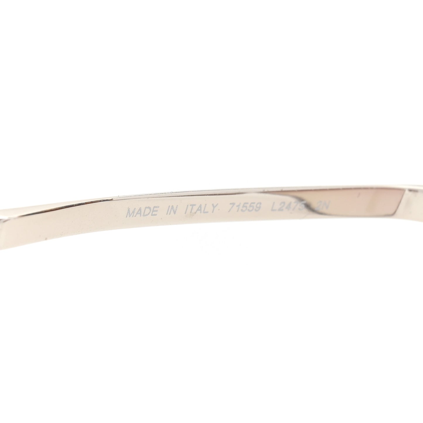 Metal Mirrored Crystal CC Oval Sunglasses 71559 Pink