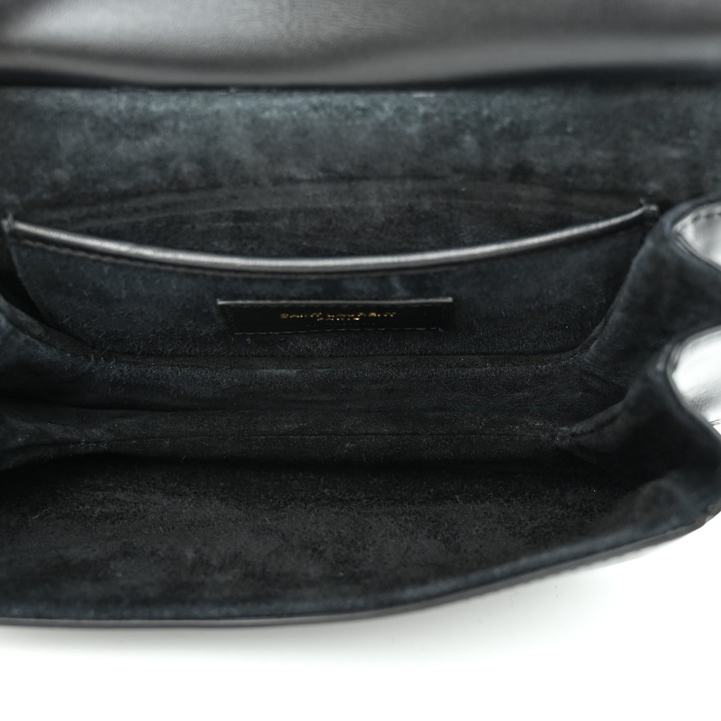 Smooth Calfskin Small Charlie Shoulder Bag Black