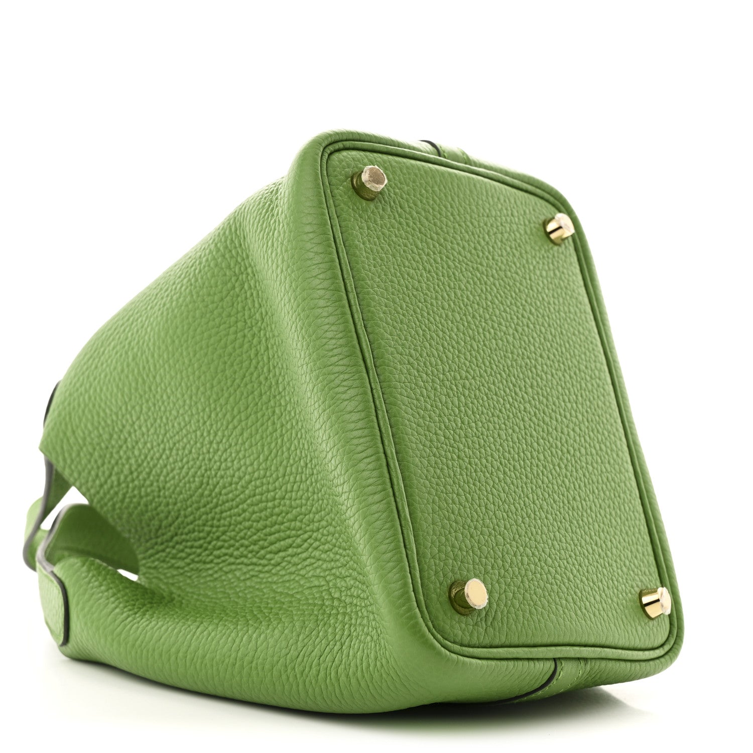Hermes Taurillon Clemence Picotin Lock 18 PM Vert Yucca 9 of 11