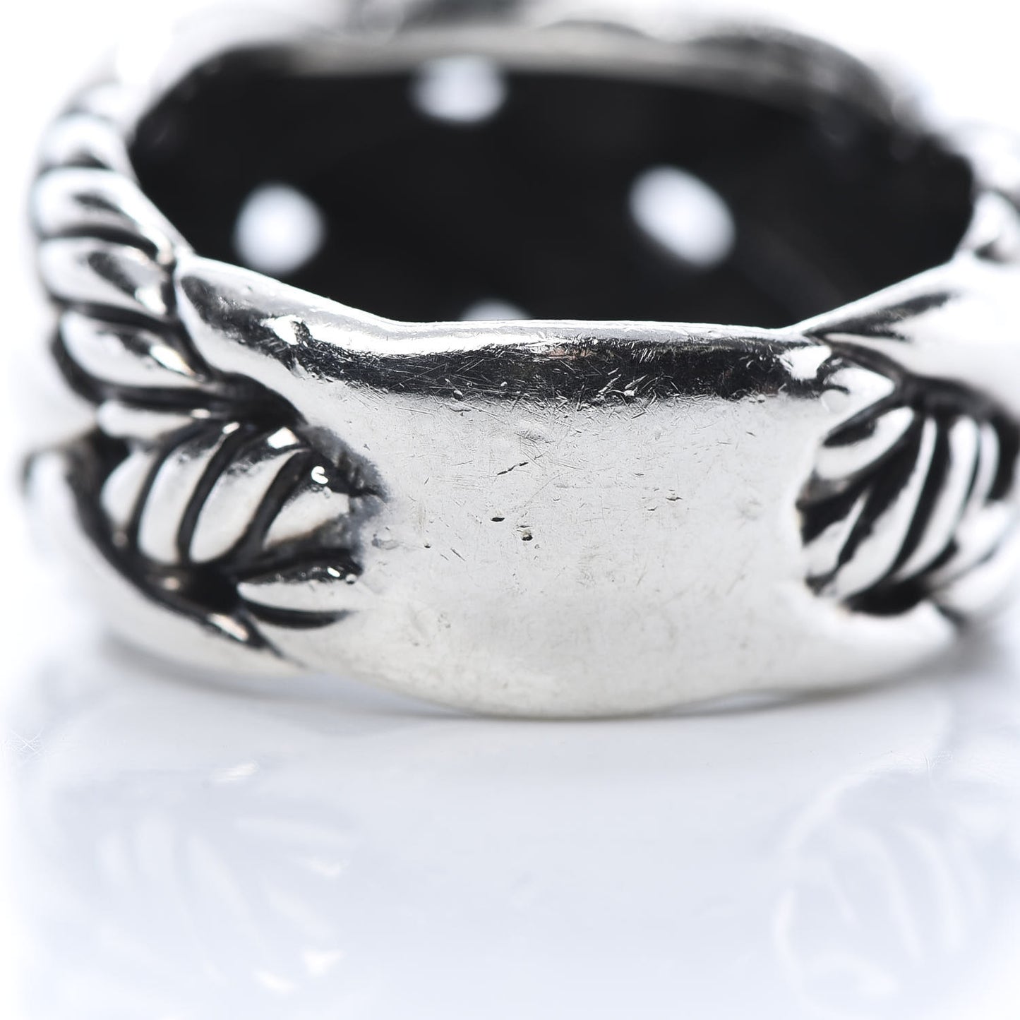 Sterling Silver Woven Cable Ring 54 7