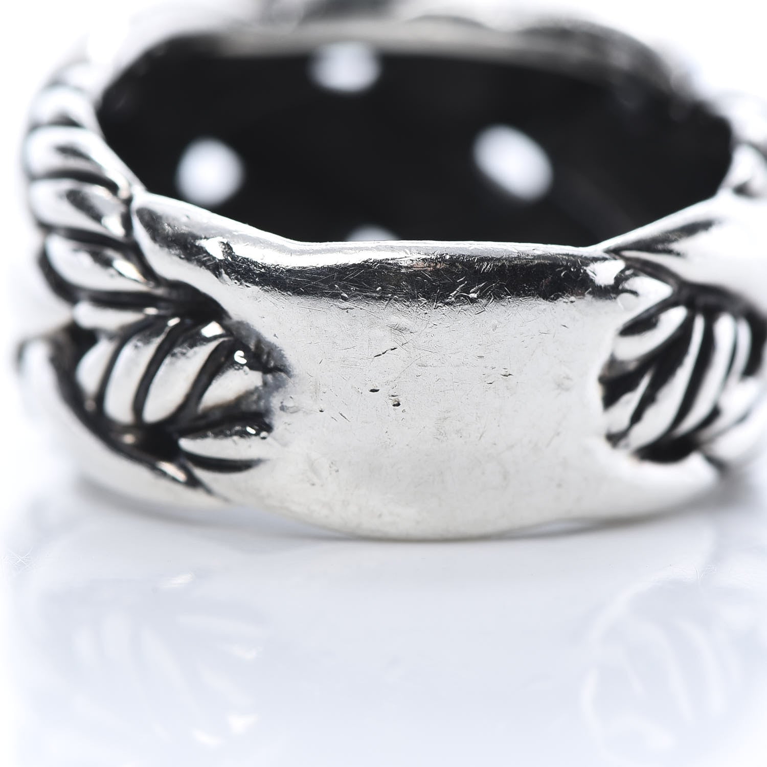 David Yurman Sterling Silver Woven Cable Ring 54 7 7 of 7