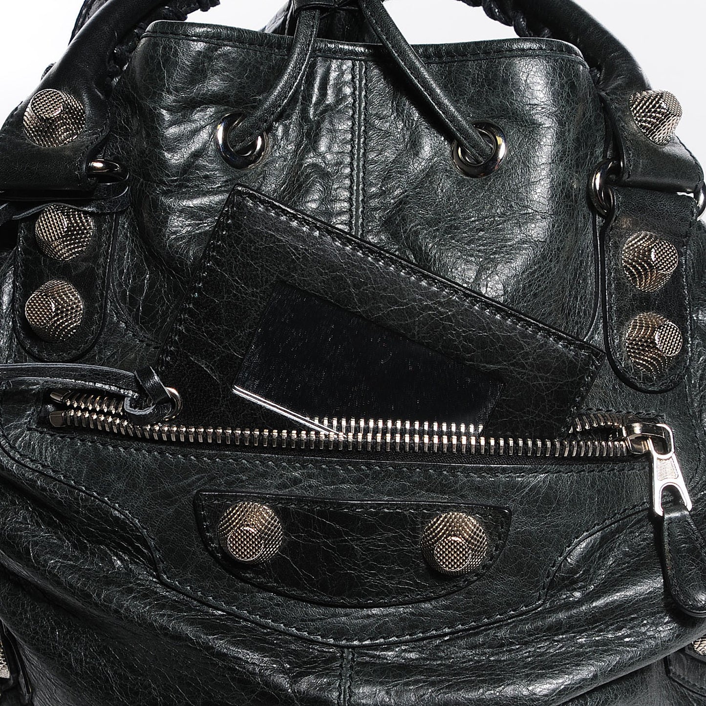 Agneau Giant 21 Silver Hardware Pompon Black