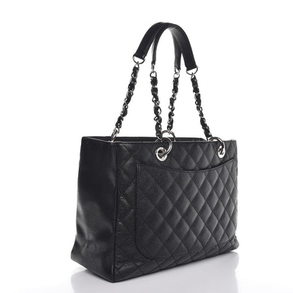 Chanel Caviar Quilted Grand Shopping Tote GST Black 3 of 7