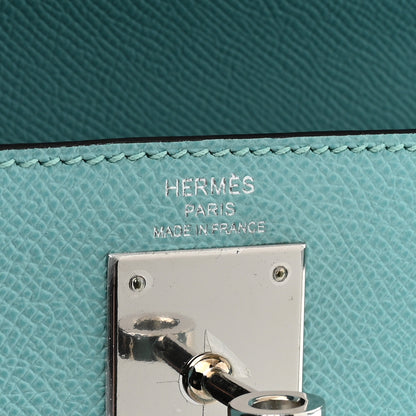 Hermes Epsom Kelly Sellier 28 Bleu Atoll 6 of 11