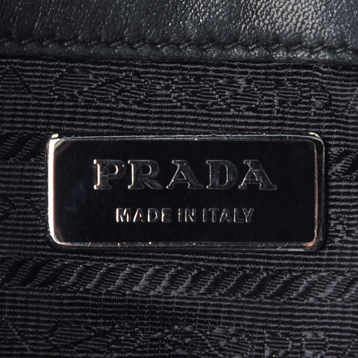 Prada Vernice Gaufre Tote Black 7 of 12