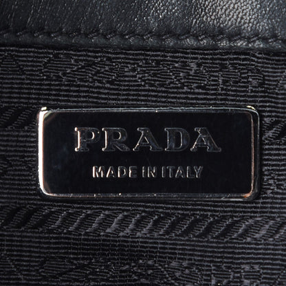 Prada Vernice Gaufre Tote Black 7 of 12