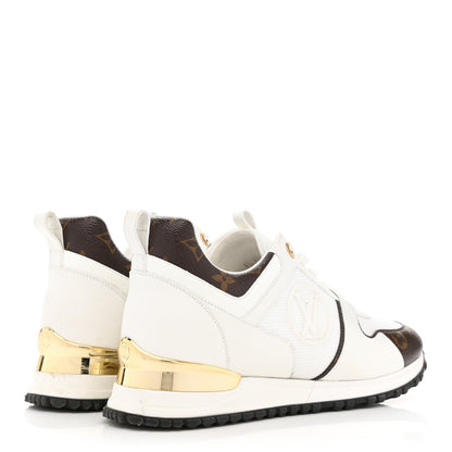 Louis Vuitton Calfskin Monogram Run Away Sneakers 38.5 White 4 of 21